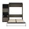 Bestar Orion Queen Murphy Bed and Shelving Unit with Fold-Out Desk (95W), Bark Gray & Graphite 116875-000047 - alternate 5